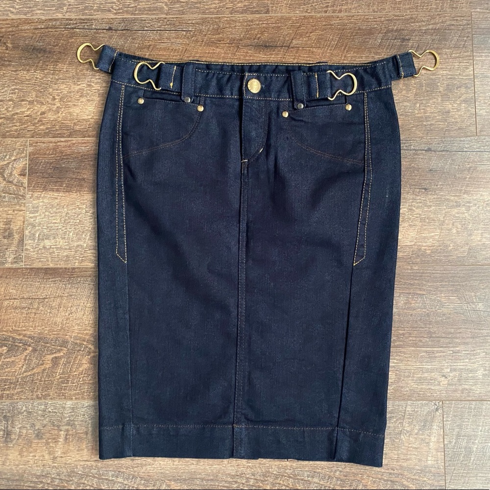 A/X Armani Exchange dark blue jean pencil skirt PR